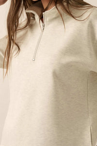 Premium Scuba Quarter-Zip Polo Top - ShopPromesa