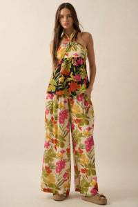 Aloha Again Tropical Floral Split-Front Tunic Top - ShopPromesa