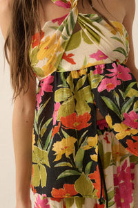 Aloha Again Tropical Floral Split-Front Tunic Top - ShopPromesa