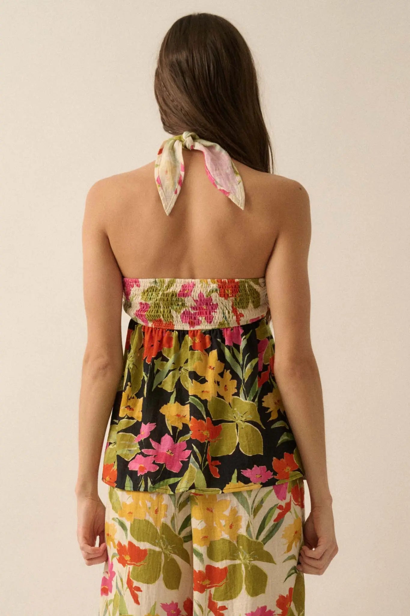 Aloha Again Tropical Floral Split-Front Tunic Top - ShopPromesa