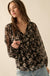 Country Garden Floral Chiffon Babydoll Peasant Top - ShopPromesa