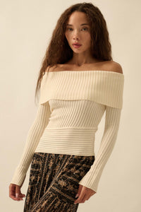 Finer Things Semi-Sheer Rib-Knit Mock-Neck Top - ShopPromesa