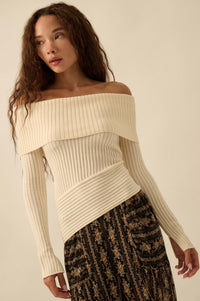 Finer Things Semi-Sheer Rib-Knit Mock-Neck Top - ShopPromesa