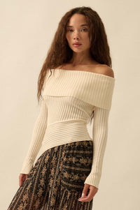 Finer Things Semi-Sheer Rib-Knit Mock-Neck Top - ShopPromesa