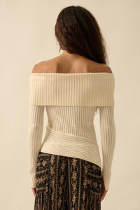 Finer Things Semi-Sheer Rib-Knit Mock-Neck Top - ShopPromesa