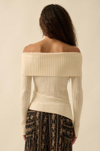 Finer Things Semi-Sheer Rib-Knit Mock-Neck Top - ShopPromesa