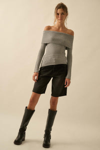 Finer Things Semi-Sheer Rib-Knit Mock-Neck Top - ShopPromesa