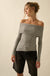Finer Things Semi-Sheer Rib-Knit Mock-Neck Top - ShopPromesa