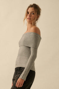 Finer Things Semi-Sheer Rib-Knit Mock-Neck Top - ShopPromesa