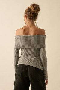 Finer Things Semi-Sheer Rib-Knit Mock-Neck Top - ShopPromesa