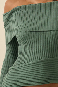 Finer Things Semi-Sheer Rib-Knit Mock-Neck Top - ShopPromesa