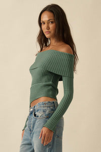 Finer Things Semi-Sheer Rib-Knit Mock-Neck Top - ShopPromesa