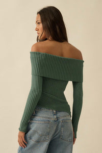 Finer Things Semi-Sheer Rib-Knit Mock-Neck Top - ShopPromesa