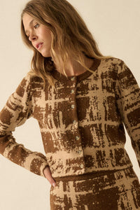 Fair and Square Plaid Jacquard-Knit Cardigan - ShopPromesa