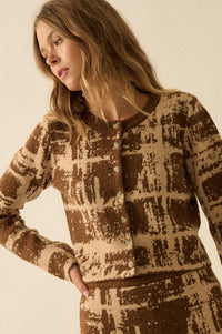 Fair and Square Plaid Jacquard-Knit Cardigan - ShopPromesa
