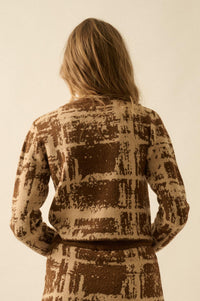 Fair and Square Plaid Jacquard-Knit Cardigan - ShopPromesa