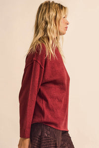 Promise the Label Textured Mock-Neck Sweater - ShopPromesa