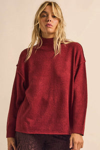 Promise the Label Textured Mock-Neck Sweater - ShopPromesa