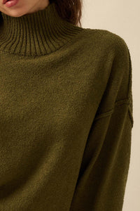 Promise the Label Textured Mock-Neck Sweater - ShopPromesa