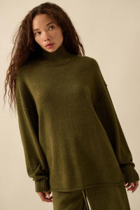 Promise the Label Textured Mock-Neck Sweater - ShopPromesa