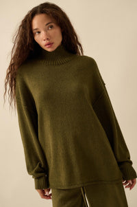 Promise the Label Textured Mock-Neck Sweater - ShopPromesa