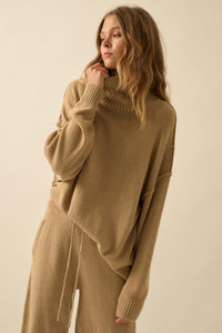 Promise the Label Textured Mock-Neck Sweater - ShopPromesa