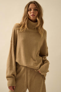 Promise the Label Textured Mock-Neck Sweater - ShopPromesa