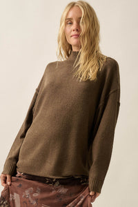 Promise the Label Textured Mock-Neck Sweater - ShopPromesa