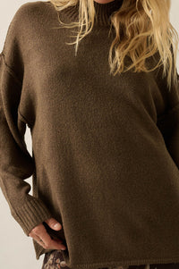 Promise the Label Textured Mock-Neck Sweater - ShopPromesa