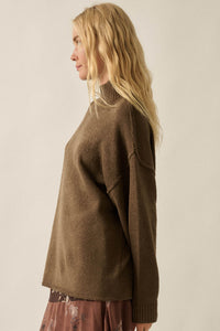 Promise the Label Textured Mock-Neck Sweater - ShopPromesa