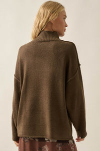 Promise the Label Textured Mock-Neck Sweater - ShopPromesa