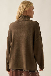 Promise the Label Textured Mock-Neck Sweater - ShopPromesa