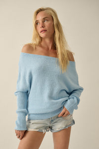 Promise the Label Textured One-Shoulder Sweater - ShopPromesa