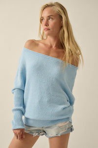 Promise the Label Textured One-Shoulder Sweater - ShopPromesa