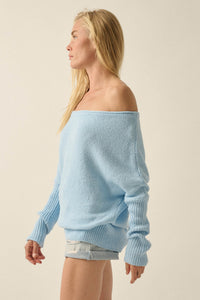 Promise the Label Textured One-Shoulder Sweater - ShopPromesa