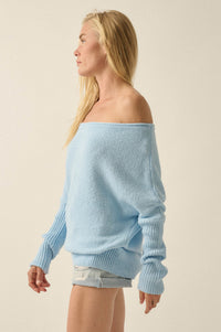 Promise the Label Textured One-Shoulder Sweater - ShopPromesa