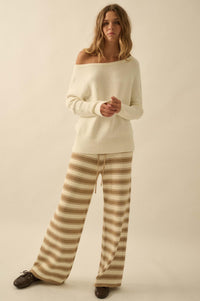 Promise the Label Textured One-Shoulder Sweater - ShopPromesa