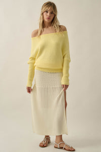 Promise the Label Textured One-Shoulder Sweater - ShopPromesa
