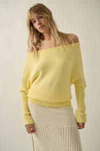 Promise the Label Textured One-Shoulder Sweater - ShopPromesa