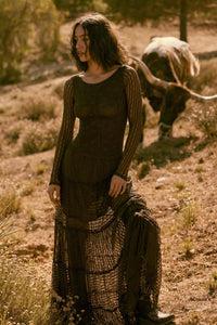 Divine Light Lace Long-Sleeve Boatneck Bodysuit - ShopPromesa