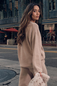 Looking Good Textured Knit Collared V-Neck Sweater - ShopPromesa