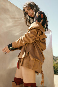 Soft Launch Vegan Suede Button-Up Shirt - ShopPromesa