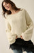 Keep Me Warm Textured Knit Balloon-Sleeve Sweater - ShopPromesa