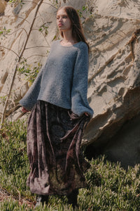 Keep Me Warm Textured Knit Balloon-Sleeve Sweater - ShopPromesa