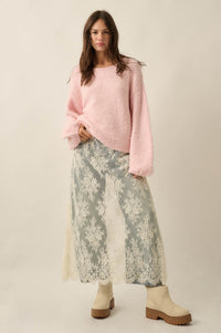 Keep Me Warm Textured Knit Balloon-Sleeve Sweater - ShopPromesa