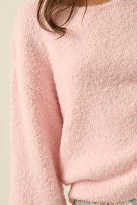 Keep Me Warm Textured Knit Balloon-Sleeve Sweater - ShopPromesa