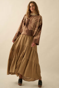 Smell the Roses Floral Jacquard-Knit Sweater - ShopPromesa