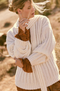 Keep Your Cool Textured Ribbed Knit Scarf Sweater - ShopPromesa