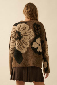 Cozy Bouquet Floral Jacquard-Knit Sweater - ShopPromesa