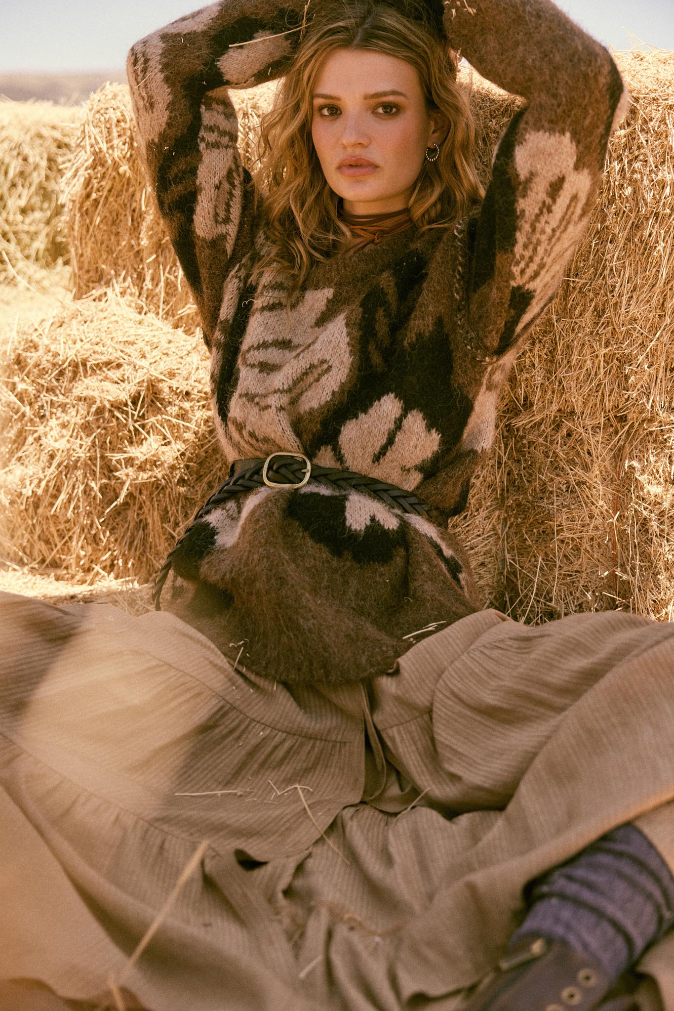 Cozy Bouquet Floral Jacquard-Knit Sweater - ShopPromesa